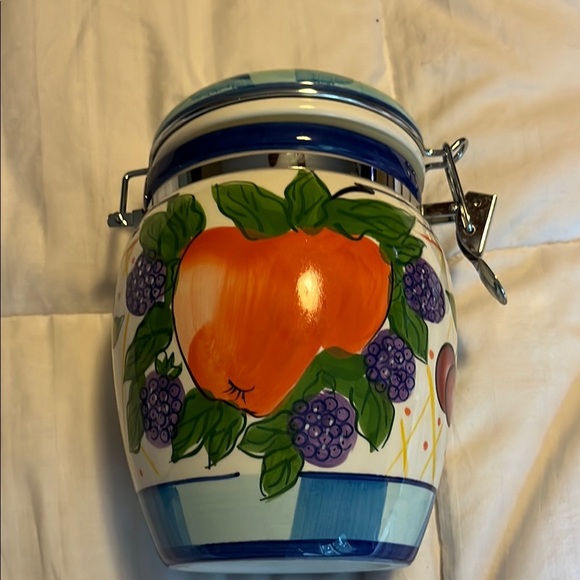 Capriwear Michael’s Orchard Colorful Fruit-Themed Ceramic Canisters - Picture 6 of 8